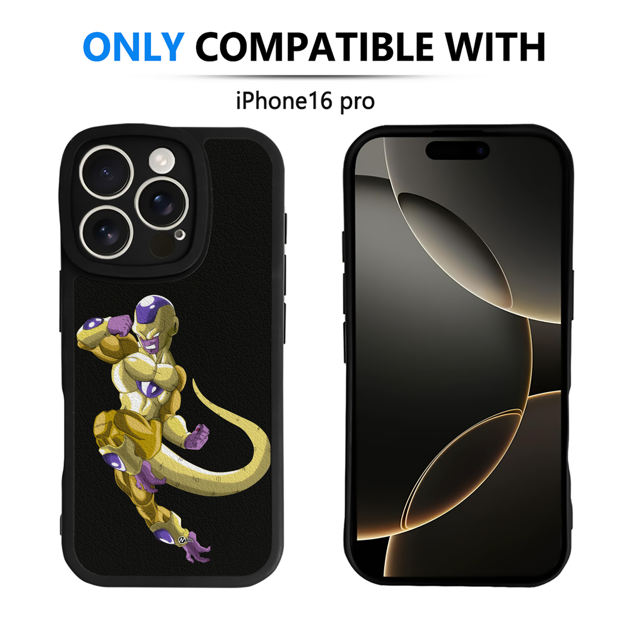 （画像用） ドラゴンボール フリーザ DRAGON BALL Frieza 【iPhone 16シリーズ対応】シリコンスマホケース（レザー調） 材質：シリコン